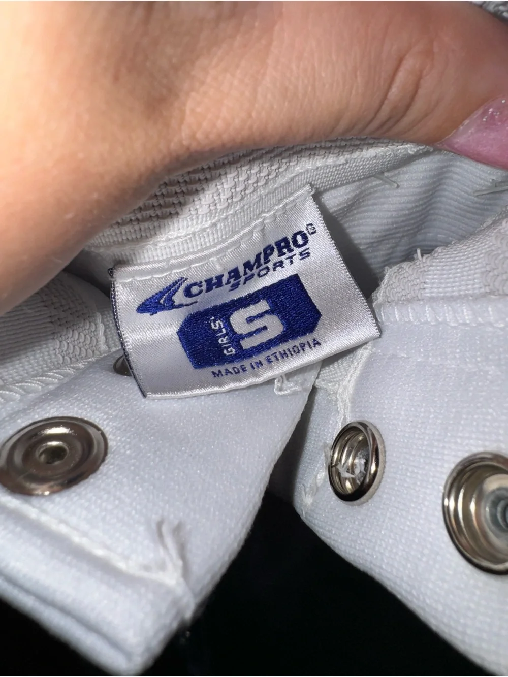 Champro Sports Youth White Baseball Pants Elastic Cuff Size Small